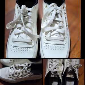 Reebok White and Black Women's Sneakers